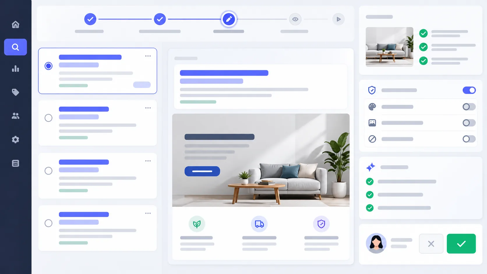 ارزیابی دارایی‌ها و تناسب صفحهٔ مقصد در کمپین Search